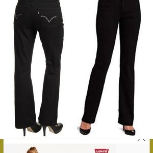 Levi Size 8 perfectly slimming black jeans